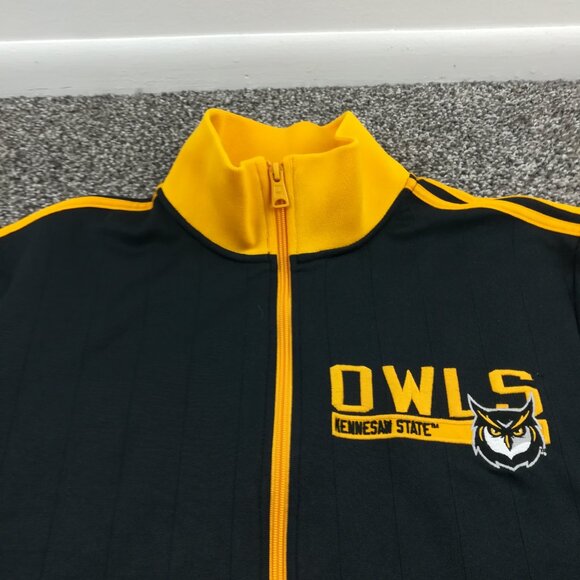 Kennesaw State Owls Jacket Adidas Originals Track Mens Large - Picture 2 of 12